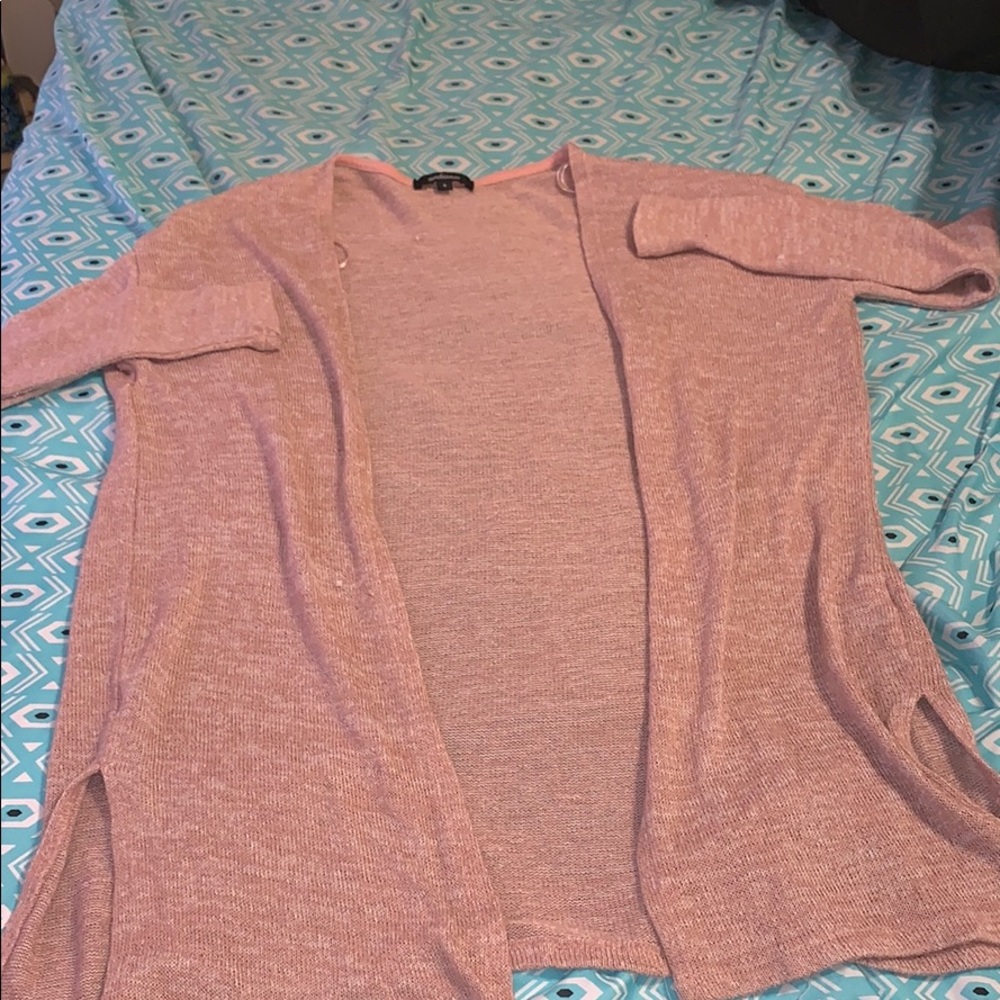 Pink cardigan